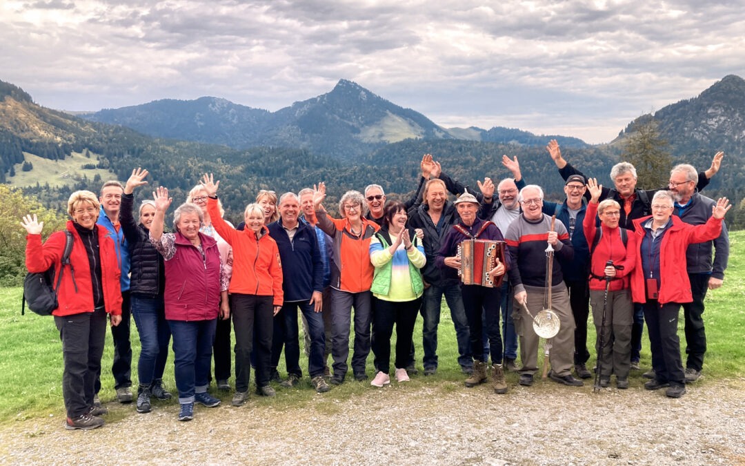 Akkordeongruppe beim Ausflug